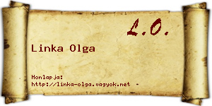 Linka Olga névjegykártya